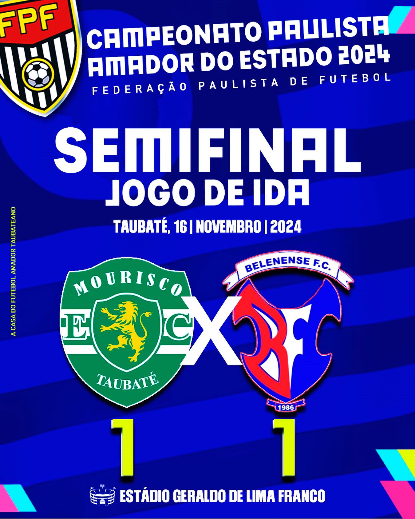 Tudo igual no primeiro jogo da semifinal