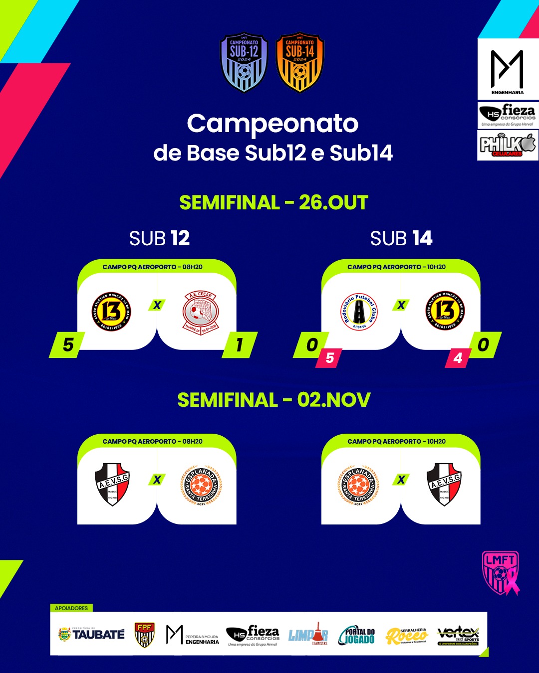 Primeiros finalistas foram definidos